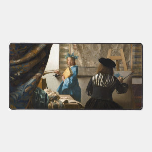 Johannes Vermeer - The Allegory of Painting Desk Mat