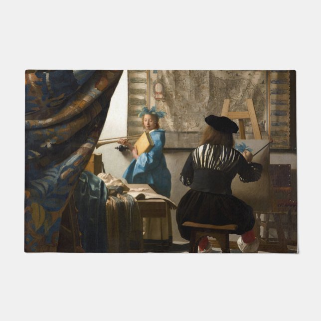 Johannes Vermeer - The Allegory of Painting Doormat (Front)