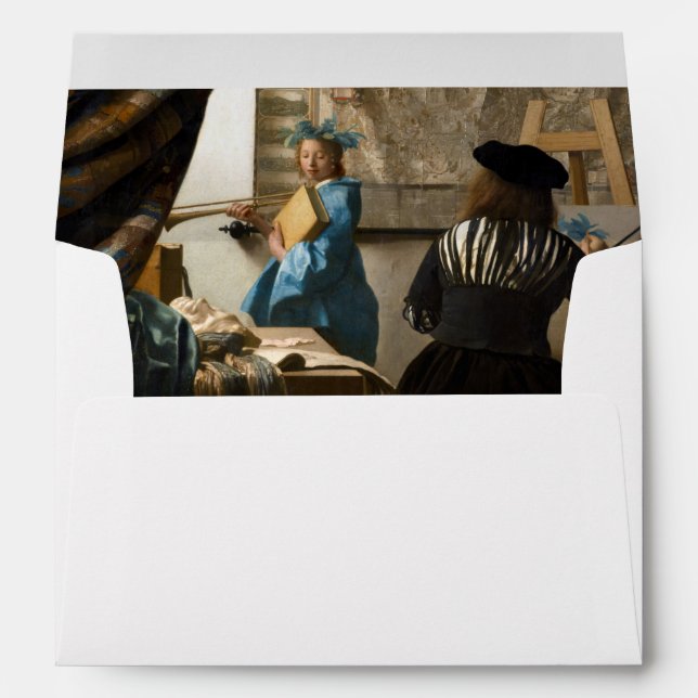 Johannes Vermeer - The Allegory of Painting Envelope (Back (Bottom))