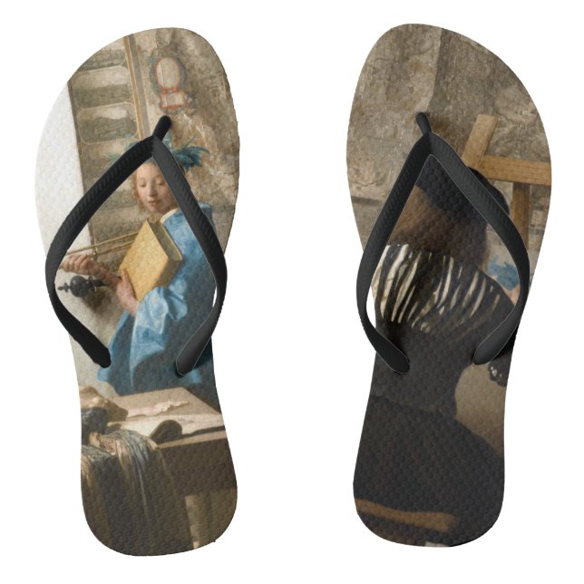 Johannes Vermeer - The Allegory of Painting Jandals (Footbed)