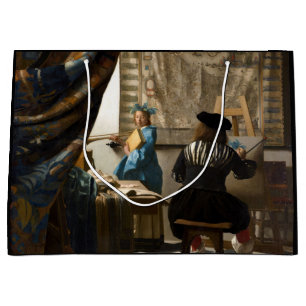 Johannes Vermeer - The Allegory of Painting Large Gift Bag