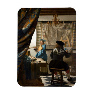 Johannes Vermeer - The Allegory of Painting Magnet
