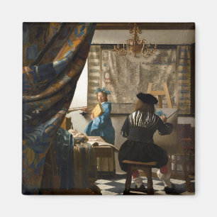 Johannes Vermeer - The Allegory of Painting Magnet