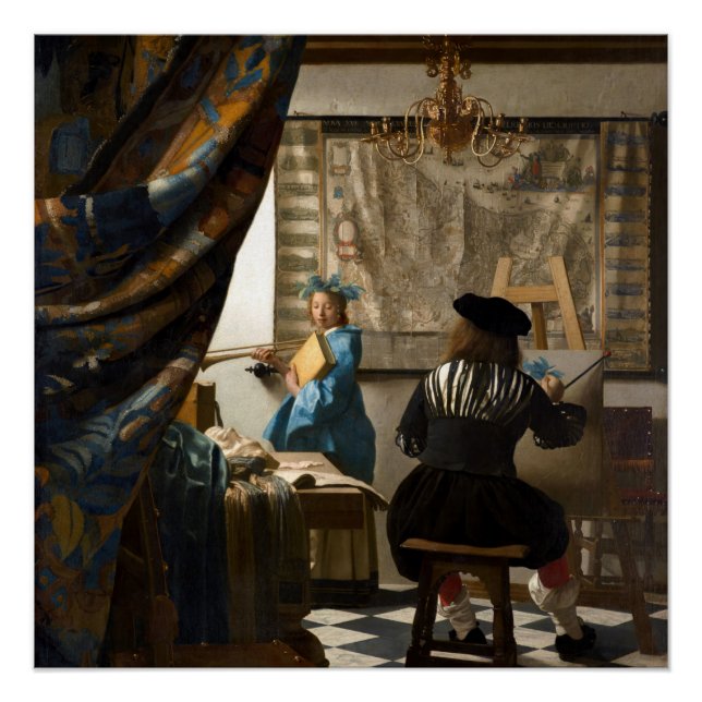 Johannes Vermeer - The Allegory of Painting Poster (Front)