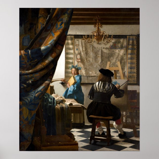 Johannes Vermeer - The Allegory of Painting Poster (Front)