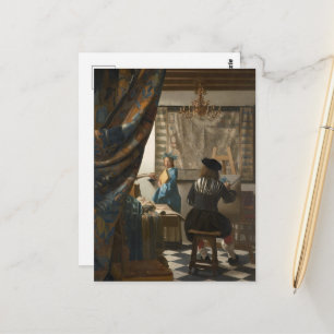 Johannes Vermeer, The Art Of Painting Postcard