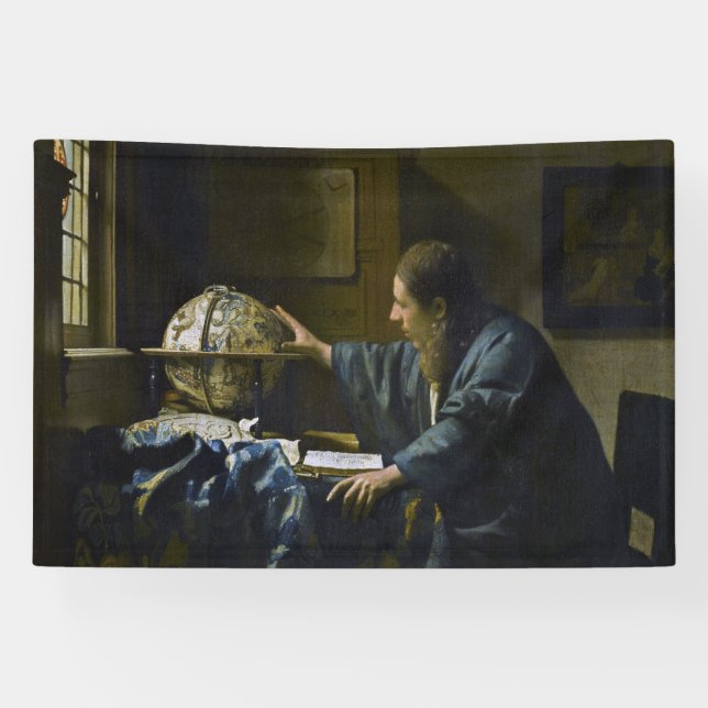 Johannes Vermeer - The Astronomer Banner (Horizontal)