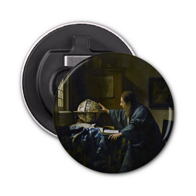 Johannes Vermeer - The Astronomer Bottle Opener (Front)