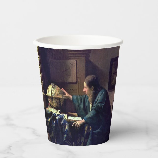 Johannes Vermeer - The Astronomer Paper Cups (Front)