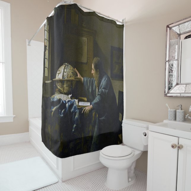 Johannes Vermeer - The Astronomer Shower Curtain (In Situ)