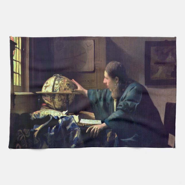 Johannes Vermeer - The Astronomer Tea Towel (Horizontal)