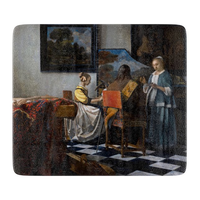 Johannes Vermeer - The Concert Cutting Board (Front)