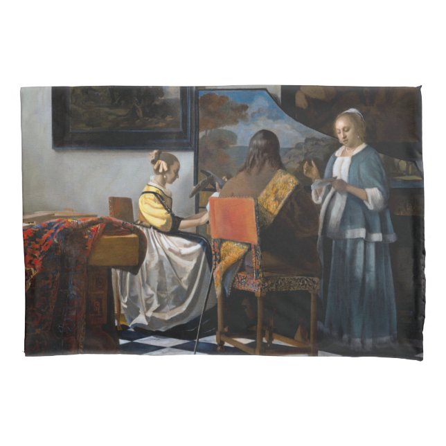 Johannes Vermeer - The Concert Pillowcase (Front)