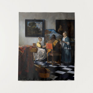 Johannes Vermeer - The Concert Tapestry