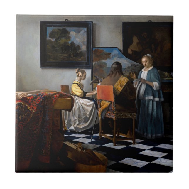 Johannes Vermeer - The Concert Tile (Front)