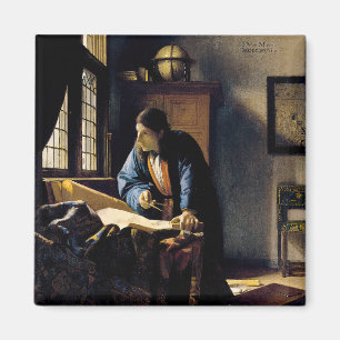 Johannes Vermeer - The Geographer Magnet