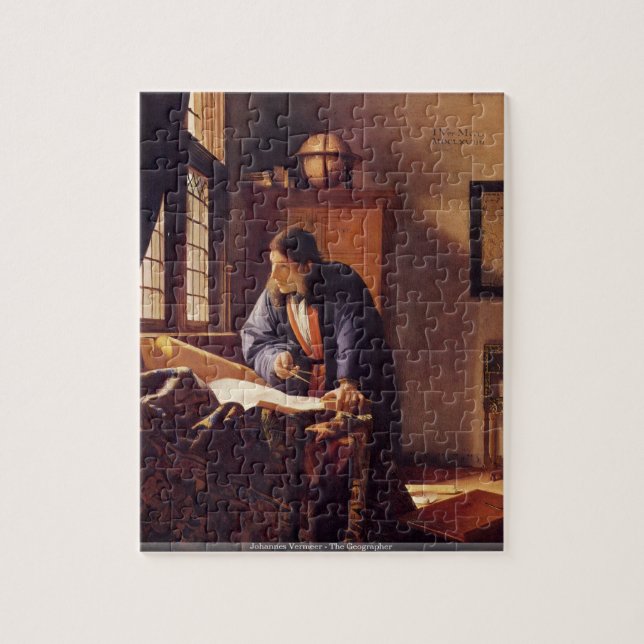 Johannes Vermeer - The Geographer puzzle (Vertical)