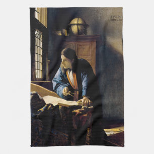 Johannes Vermeer - The Geographer Tea Towel