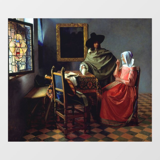 Johannes Vermeer - The Glass of Wine (Sheet)