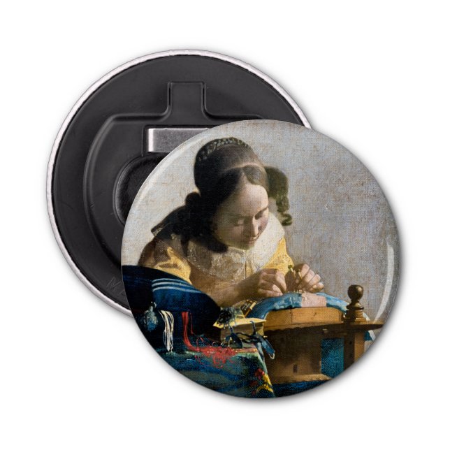 Johannes Vermeer - The Lacemaker Bottle Opener (Front)