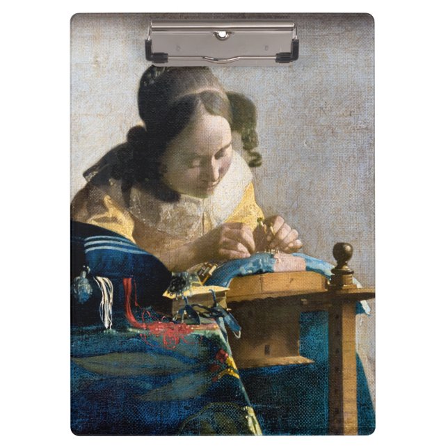 Johannes Vermeer - The Lacemaker Clipboard (Front)