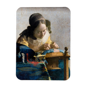 Johannes Vermeer - The Lacemaker Magnet
