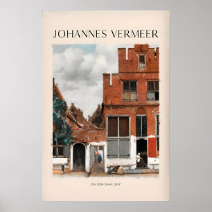 Johannes Vermeer The Little Street657 Delft Scene Poster