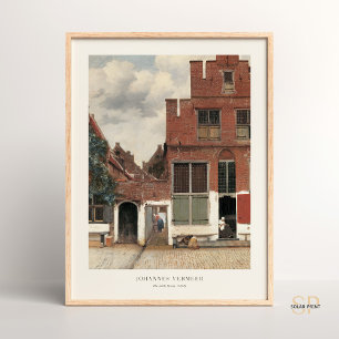 Johannes Vermeer The Little Street Architectural  Poster