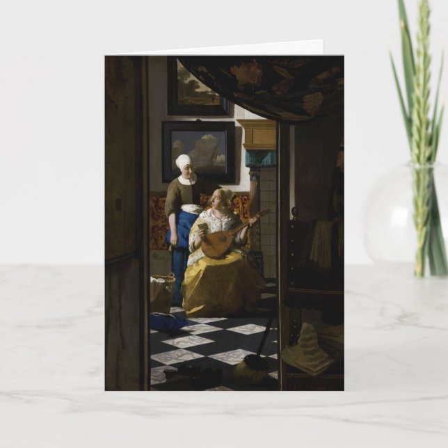 Johannes Vermeer - The Love Letter Card (Front)