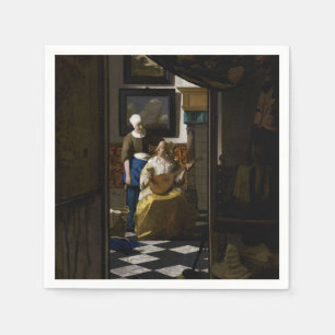Johannes Vermeer - The Love Letter Napkin