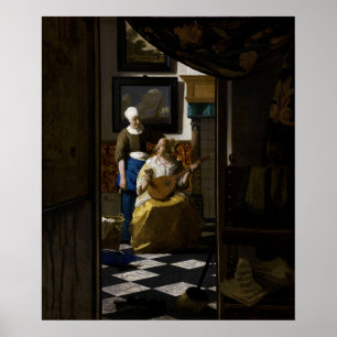 Johannes Vermeer - The Love Letter Poster