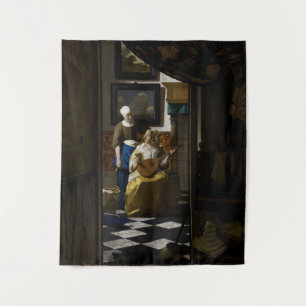 Johannes Vermeer - The Love Letter Tapestry