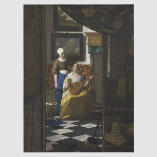 Johannes Vermeer - The Love Letter Tissue Paper