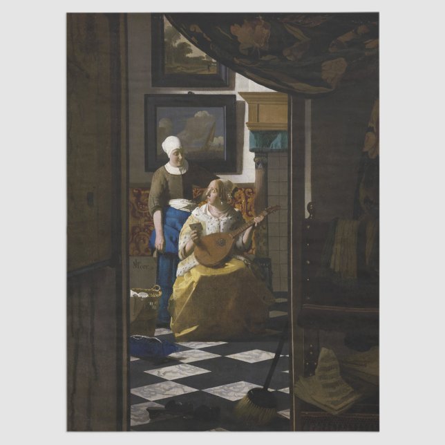 Johannes Vermeer - The Love Letter Tissue Paper (Creator Uploaded)