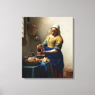 Johannes Vermeer - The Milkmaid Canvas Print