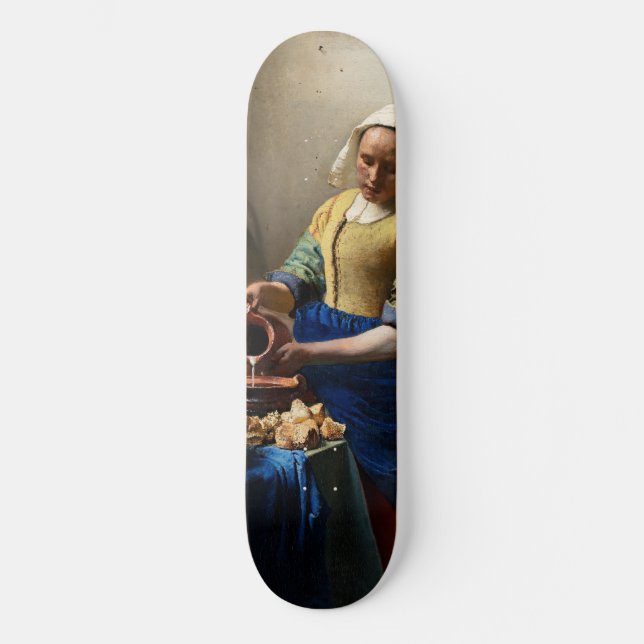 Johannes Vermeer - The Milkmaid Skateboard (Front)