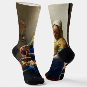 Johannes Vermeer - The Milkmaid Socks