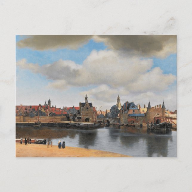 Johannes Vermeer, van Deft, View of Delft Postcard (Front)