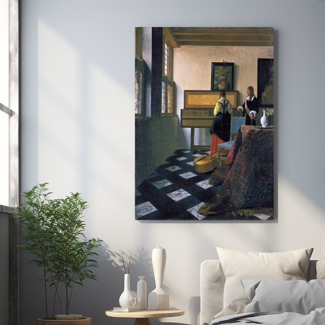 Johannes Vermeer, van Delft, The Music Lesson Poster (Creator Uploaded)
