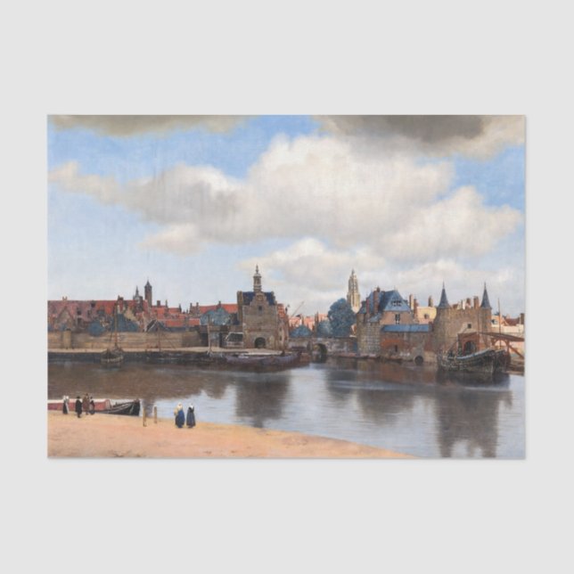 Johannes Vermeer - View of Delft Tissue Paper (Front)