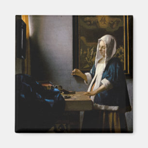 Johannes Vermeer - Woman Holding a Balance Magnet