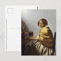 Johannes Vermeer - Young Woman Seated at Virginal