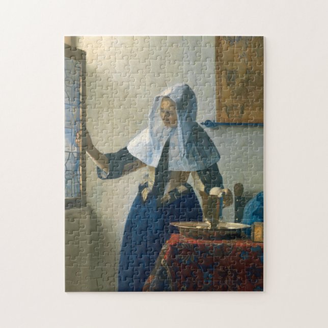 Johannes Vermeer Young Woman with a Water Pitcher Jigsaw Puzzle (Vertical)