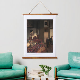 Johannes Vermeer, Young Women Sleeping Hanging Tapestry
