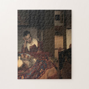 Johannes Vermeer, Young Women Sleeping Jigsaw Puzzle