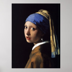 Johannes Vermeer's Girl with a Pearl Earring Poster