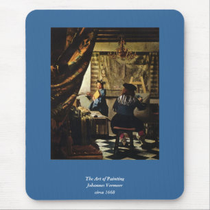 Johannes Vermeer's The Art of Painting circa 1668 Mouse Pad