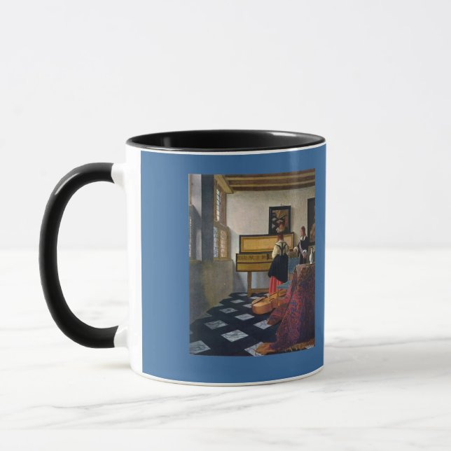 Johannes Vermeer's The Music Lesson (circa1663) Mug (Left)