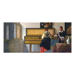 Johannes Vermeer's The Music Lesson (circa1663) Rack Card