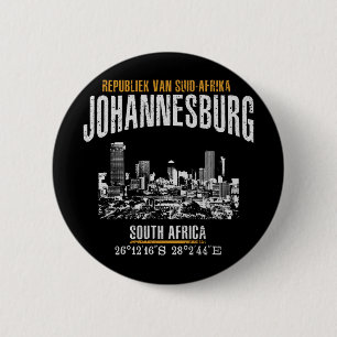 Johannesburg 6 Cm Round Badge